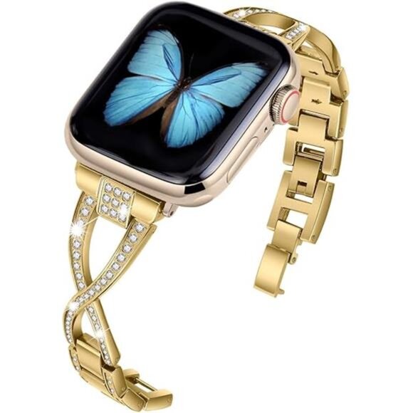 Apple Watch Band 38mm 40mm 41mm 42mm(Series10) Women Series iwatch Bands Bling - Picture 6 of 6